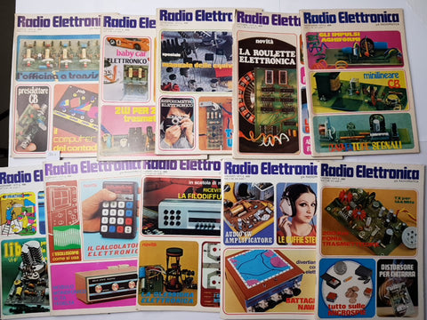 Lotto 10 RADIO ELETTRONICA  1973 elettronica electronics STEREO RADIO TV