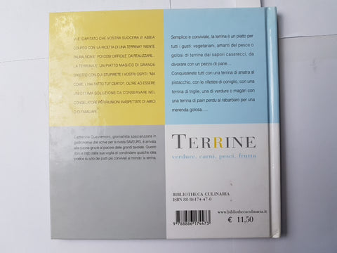 TERRINE verdure carni pesci frutta QUEVREMONT 2003 Bibliotheca Culinaria cucina