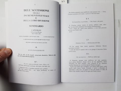 DIRITTO DI ACCESSIONE ED INCREMENTI FLUVIALI raccolta di massime e sentenze 7736