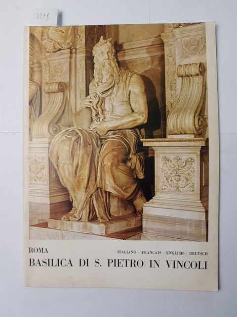 ROMA BASILICA DI S. PIETRO IN VINCOLI 1981 guida illustrata 2299 ita/fra/eng/deu