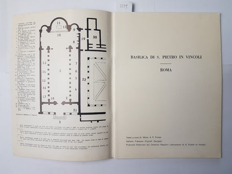 ROMA BASILICA DI S. PIETRO IN VINCOLI 1981 guida illustrata 2299 ita/fra/eng/deu