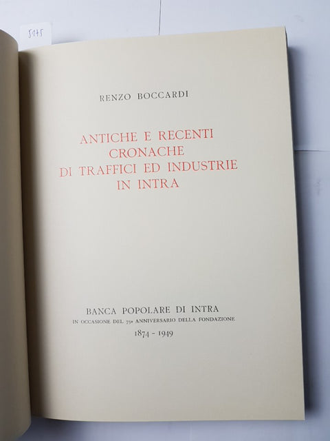 ANTICHE E RECENTI CRONACHE DI TRAFFICI ED INDUSTRIE IN INTRA anastatica 1997