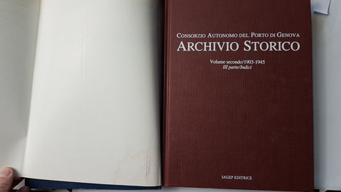 4 Voll. ARCHIVIO STORICO CONSORZIO AUTONOMO DEL PORTO DI GENOVA liguria darsena