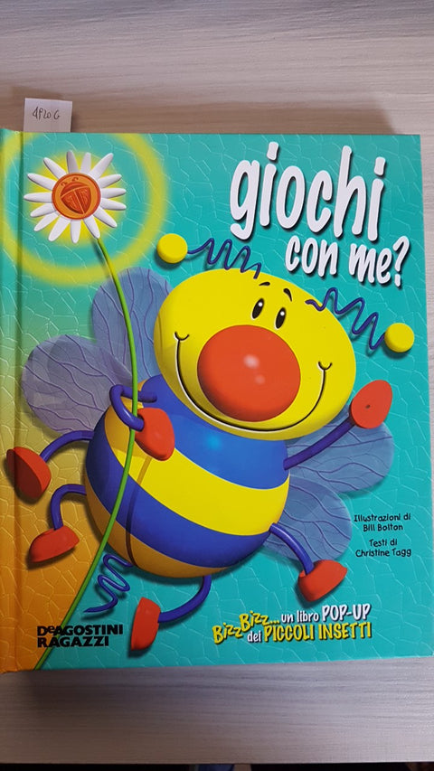 GIOCHI CON ME? libro Pop-Up dei Piccoli insetti - De Agostini 2002