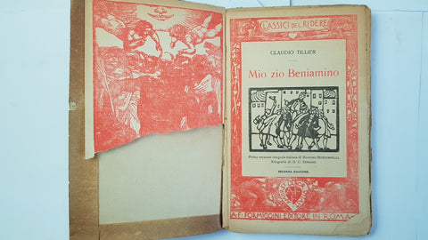 CLAUDE TILLIER MIO ZIO BENIAMINO 1922 FORMIGGINI illustrato CLASSICI DEL RIDERE