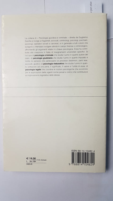 LA PERSUASIONE FORENSE STRATEGIE E TATTICHE psicologia giuridica criminale PUDDU