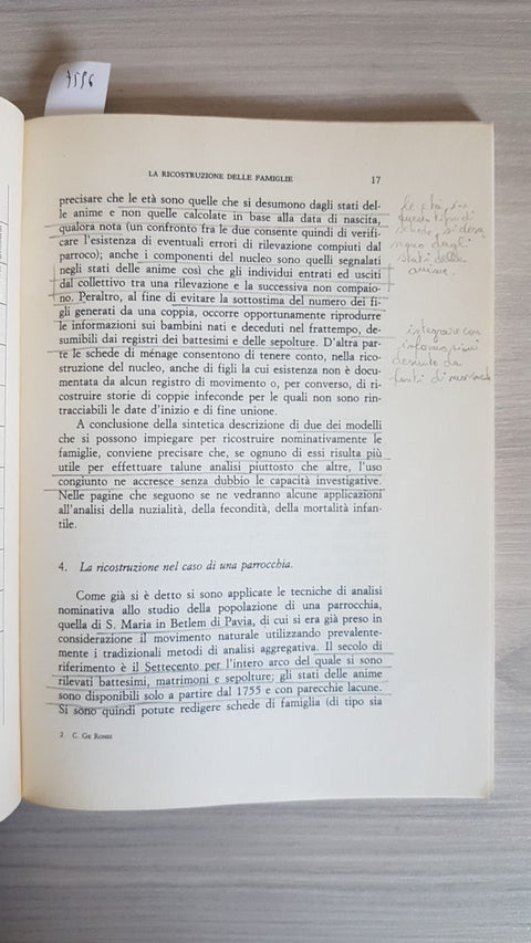 L'ANALISI NOMINATIVA IN DEMOGRAFIA STORICA: METODI E PROBLEMI - GE RONDI