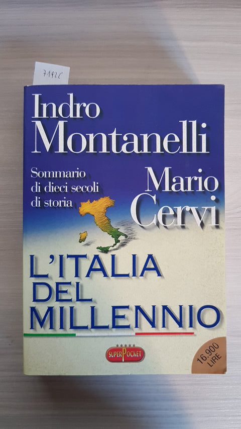 L'ITALIA DEL MILLENNIO - MONTANELLI CERVI - SUPERPOCKET RIZZOLI - 2001