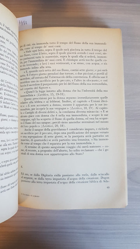 LA MELA E IL SERPENTE - AUTOANALISI DI UNA DONNA femminismo GUIDUCCI - RIZZOLI