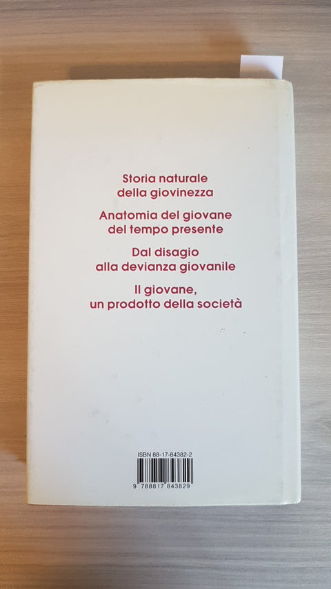 GIOVANI - SFIDA RIVOLTA SPERANZE FUTURO - VITTORINO ANDREOLI - RIZZOLI - 1995