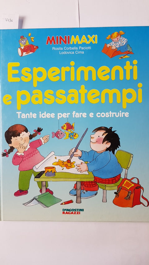 ESPERIMENTI E PASSATEMPI tante idee per fare e costruire DE AGOSTINI mini maxi