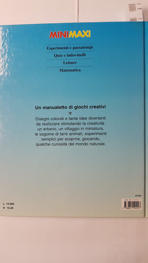 ESPERIMENTI E PASSATEMPI tante idee per fare e costruire DE AGOSTINI mini maxi