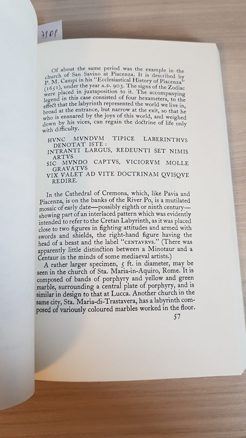 MAZES & LABYRINTHS THEIR HISTORY & DEVELOPMENT - MATTHEWS - DOVER - 1970