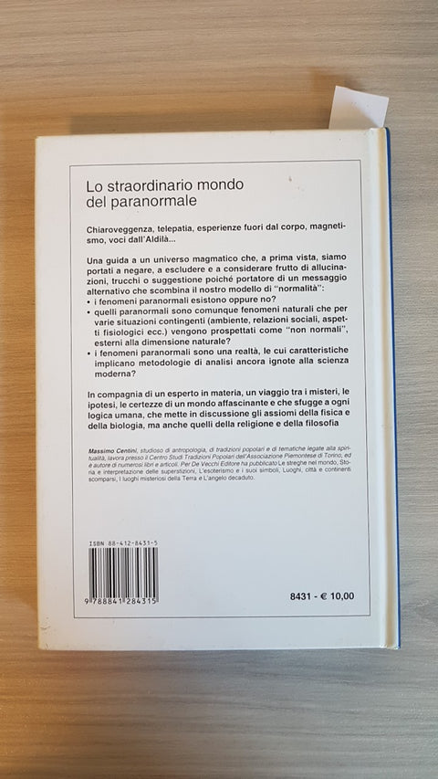 LO STRAORDINARIO MONDO DEL PARANORMALE - CENTINI - DE VECCHI - 2004