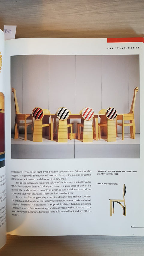 MODERN AUSTRALIAN FURNITURE - MICHAEL BOGLE AND PETA LANDMAN - CH - 1989