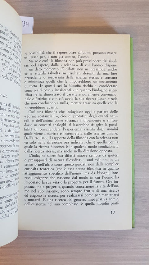 QUESTA PAZZA FILOSOFIA ovvero l'Io prigioniero NICOLA ABBAGNANO 1988 DEAGOSTINI