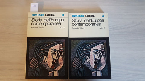 STORIA DELL'EUROPA CONTEMPORANEA VOLUME 1 + 2 - VILLARI - LATERZA - 1975