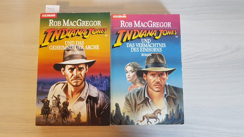 2 libri INDIANA JONES und das geheimnis der arche+und das vermachtnis MACGREGOR