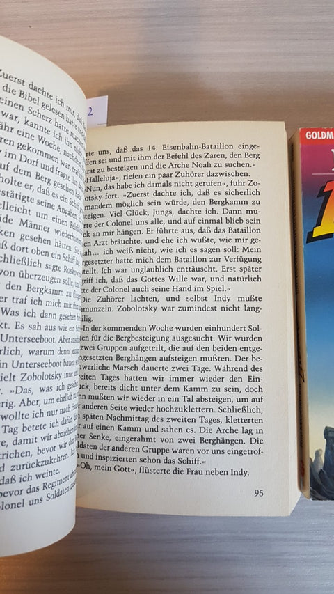 2 libri INDIANA JONES und das geheimnis der arche+und das vermachtnis MACGREGOR