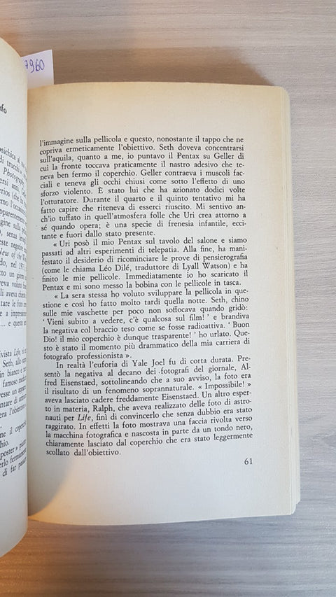 L'eredità degli extraterrestri MICHEL GRANGER - SALANI 1979 Medianità moderna