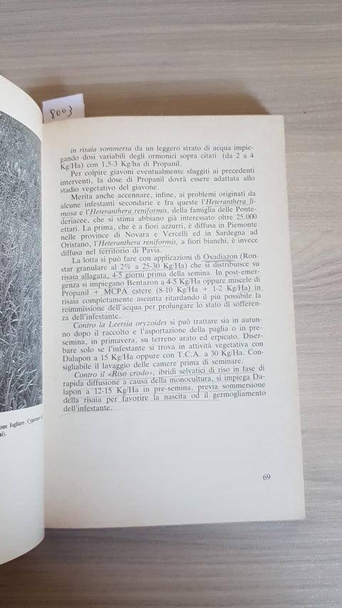 PRATICA DEL DISERBO - MAROCCHI 1983 EDAGRICOLE diserbanti agricoltura colture