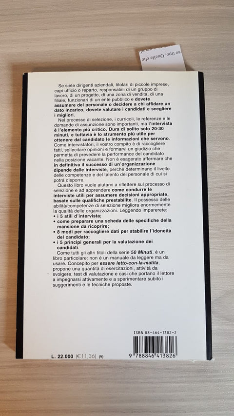 GUIDA PRATICA ALLA SELEZIONE DEL PERSONALE - MADDUX 2009 FRANCOANGELI valutare