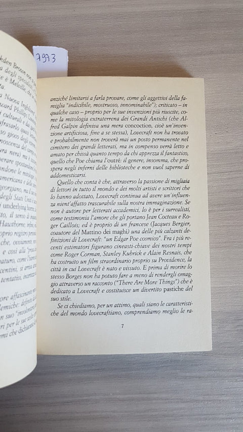 LA CASA MISTERIOSA LASSU' NELLA NEBBIA -H.P. LOVECRAFT - MONDADORI 1994 horror