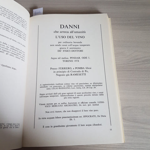 ALASANTE' DIALOGHI SUL VINO - GINO NEBIOLO 1974 PRIULI VERLUCCA storia de vino