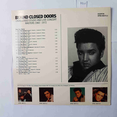 ELVIS PRESLEY BEHIND CLOSED DOORS 2 AUDIFON 1960-1972