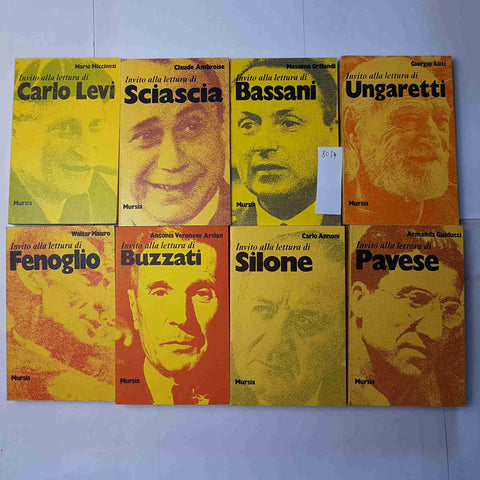 LOTTO 8 INVITO ALLA LETTURA DI BUZZATI SILONE LEVI BASSANI FENOGLIO PAVESE ecc.