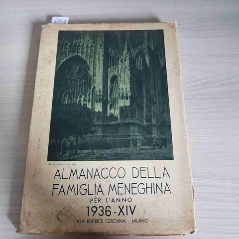 ALMANACCO DELLA FAMIGLIA MENEGHINA PER L'ANNO 1936 - CESCHINA milano milanese