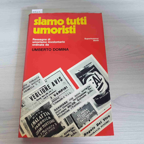 SIAMO TUTTI UMORISTI - UMBERTO DOMINA 1971 BIETTI humour buonumore