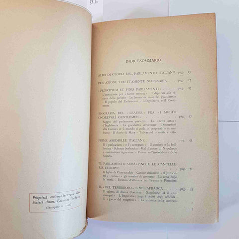 STORIA TERRIBILE DEL PARLAMENTO ITALIANO - TITTA MADIA 1941 CORBACCIO 1ED