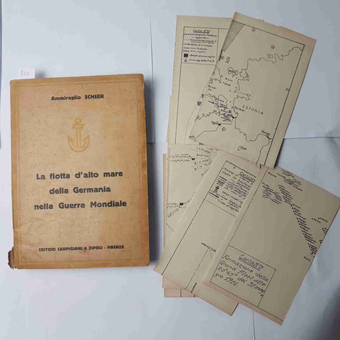 1923 LA FLOTTA D'ALTO MARE DELLA GERMANIA NELLA GUERRA MONDIALE + mappe Scheer