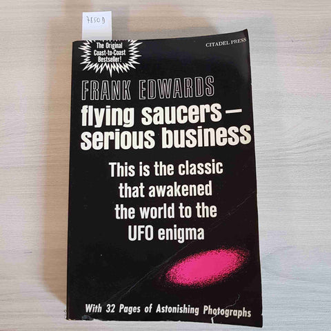 FLYING SAUCERS SERIOUS BUSINESS - FRANK EDWARDS - CITADEL - 1966