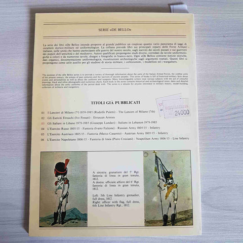 L'ESERCITO NAPOLETANO 1806/15 FANTERIA DI LINEA - CROCIANI -