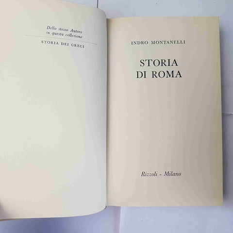 INDRO MONTANELLI 2 volumi STORIA DI ROMA + STORIA DEI GRECI 1967 RIZZOLI
