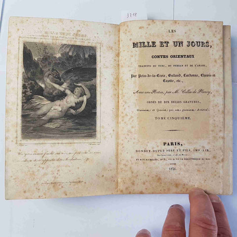 LES MILLE ET UN JOEURS contes orientaux traduits du turc persan et l'arabe 1826