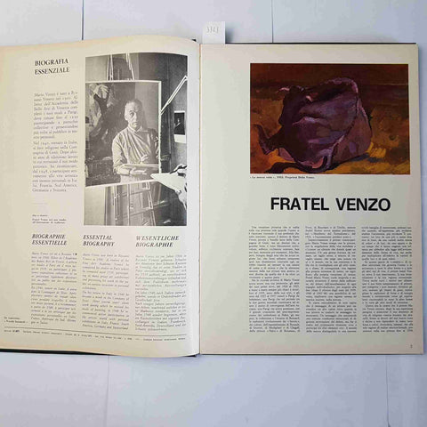 FRATEL VENZO Le Arti Milano 1970 copertina rigida TAVOLE A COLORI + DISEGNI