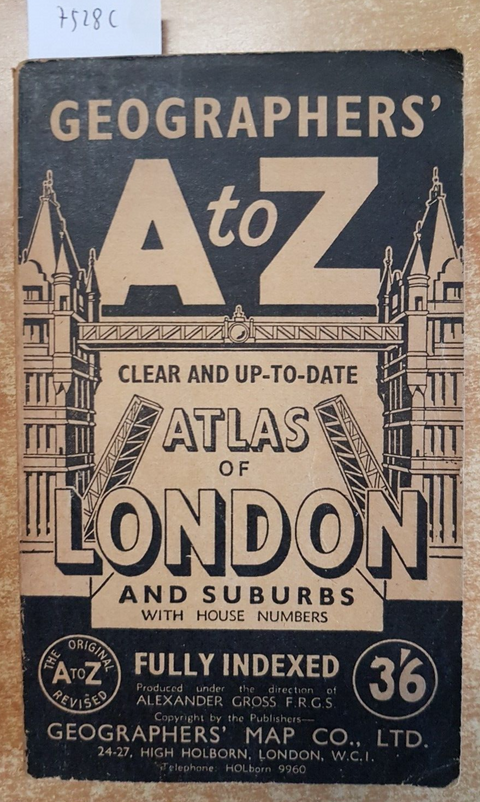 Geographers' A TO Z ATLAS OF LONDON AND SUBURBS - CLEAR AND UP-TO-DATE (75