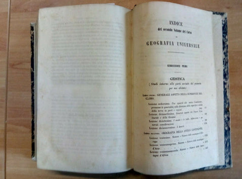 CORSO DI GEOGRAFIA UNIVERSALE IN 100 LEZIONI 1853 MARMOCCHI VOL. 2 SEI (19