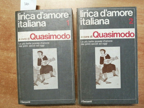 SALVATORE QUASIMODO - LIRICA DAMORE ITALIANA - 2 VOLUMI - 1974 GARZANTI (20