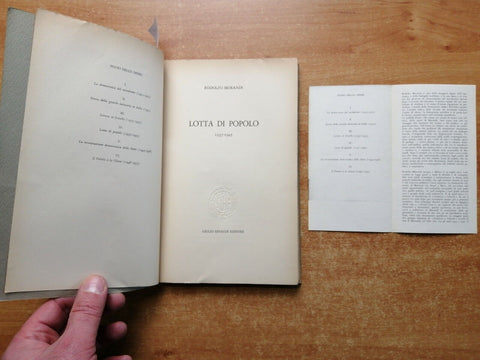 Opere di Rodolfo Morandi - Lotta di popolo 1937-1945 Einaudi 1958 + omaggio