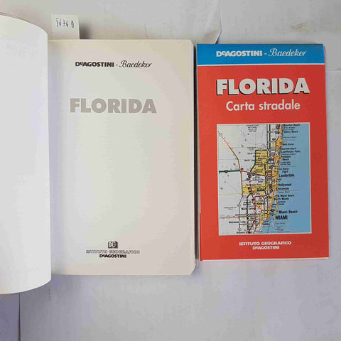 FLORIDA guida DE AGOSTINI BAEDEKER con CARTA STRADALE allegata 1999