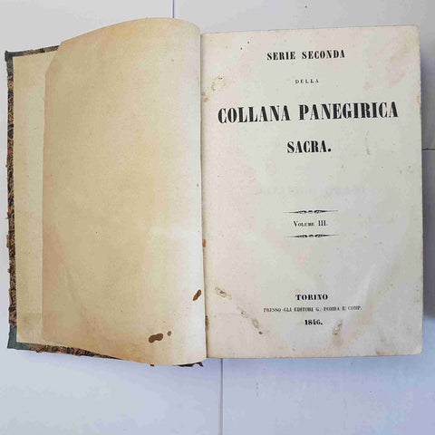 2 PANEGIRICI: DEL TEOLOGO COSTANZO MALACARNE 1845 + PADRE PACIFICO DEANI 1846