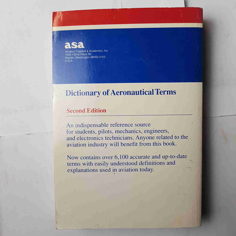 DICTIONARY OF AERONAUTICAL TERMS second edition 1991 ASA AVIATION