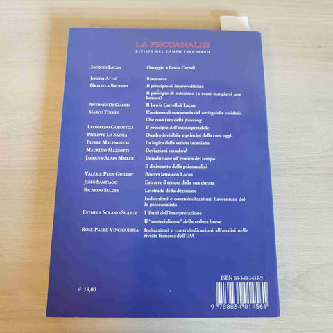 LA PSICOANALISI LA PRATICA LACANIANA II - LACAN, MILLER 2004 ASTROLABIO carroll