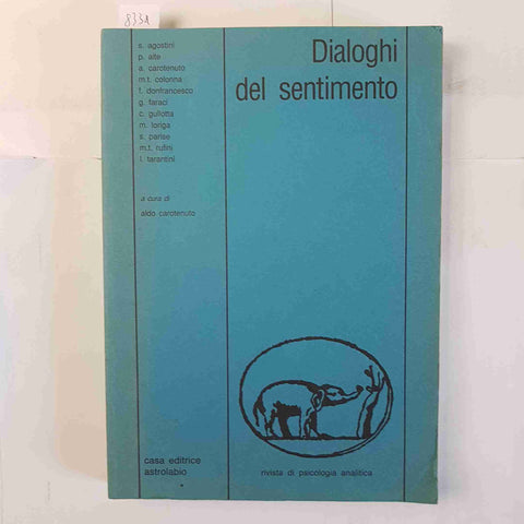 DIALOGHI DEL SENTIMENTO rivista di psicologia analitica ASTROLABIO 1990