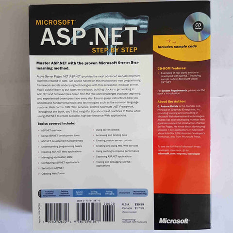 MICROSOFT ASP.NET step by step 2001 G. ANDREW DUTHIE con CD-ROM