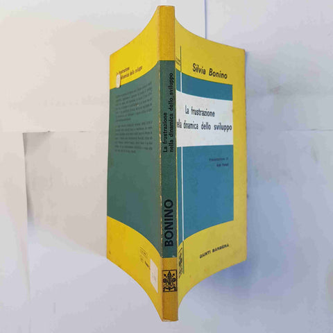 LA FRUSTRAZIONE NELLA DINAMICA DELLO SVILUPPO Silvia Bonino 1977 GIUNTI BARBERA
